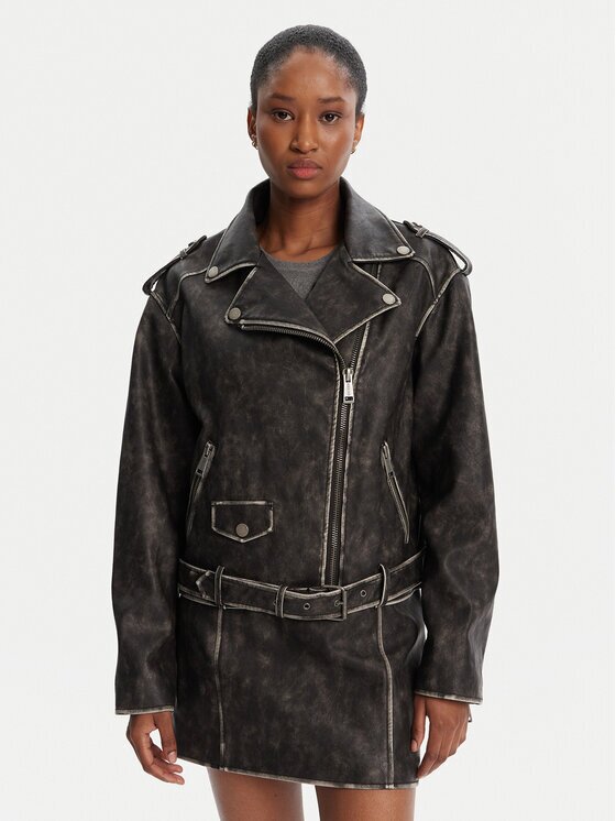 Guess Яке от имитация на кожа W5YL04 WHDI0 Regular Fit