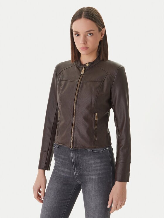 Guess Яке от имитация на кожа W6GL09 W1834 Regular Fit