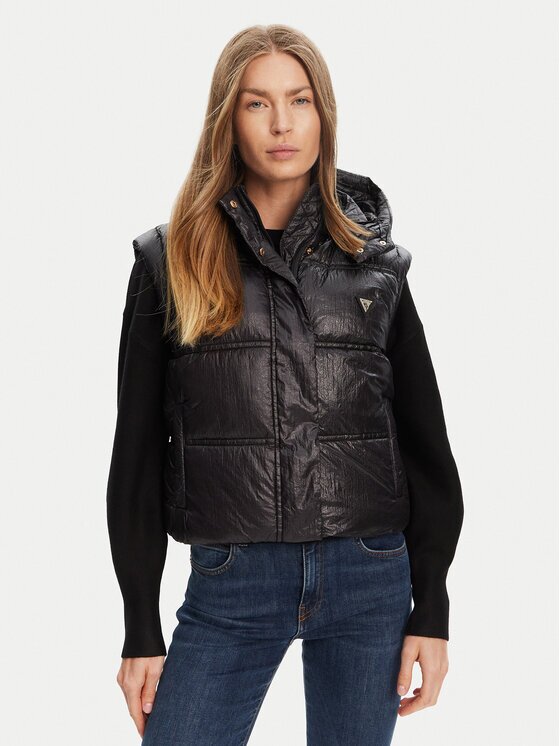 Guess Жилетка за костюм W5YL11 WHDO2 Regular Fit