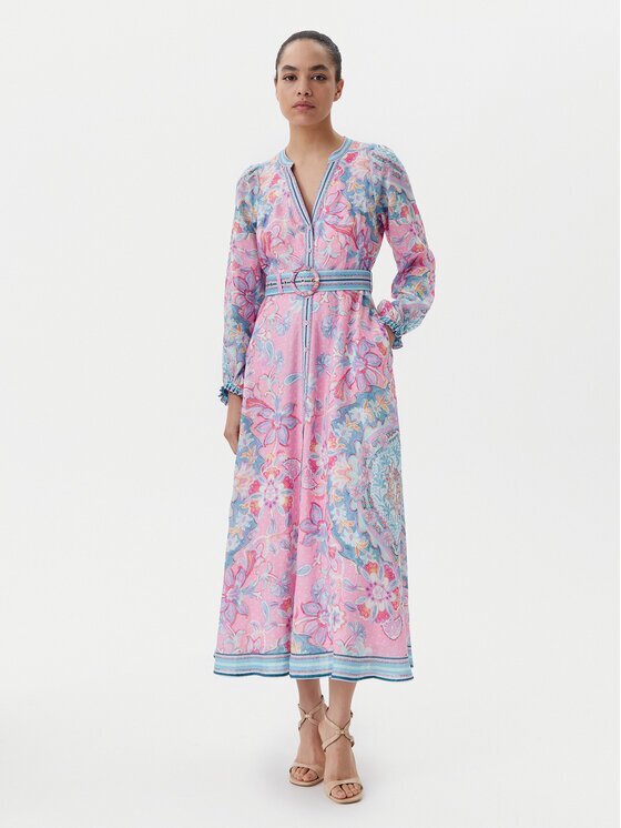 Hale Bob Лятна рокля with linen 4ZCA612M Regular Fit