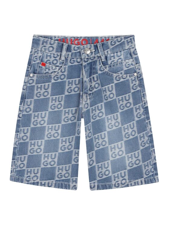HUGO Дънкови шорти G00996 S Loose Fit