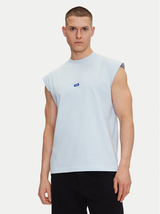 HUGO Мъжки топ Navertz 50509773 Светлосиньо Regular Fit