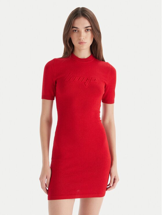 HUGO Плетена рокля Sbloggy 50543324 Slim Fit