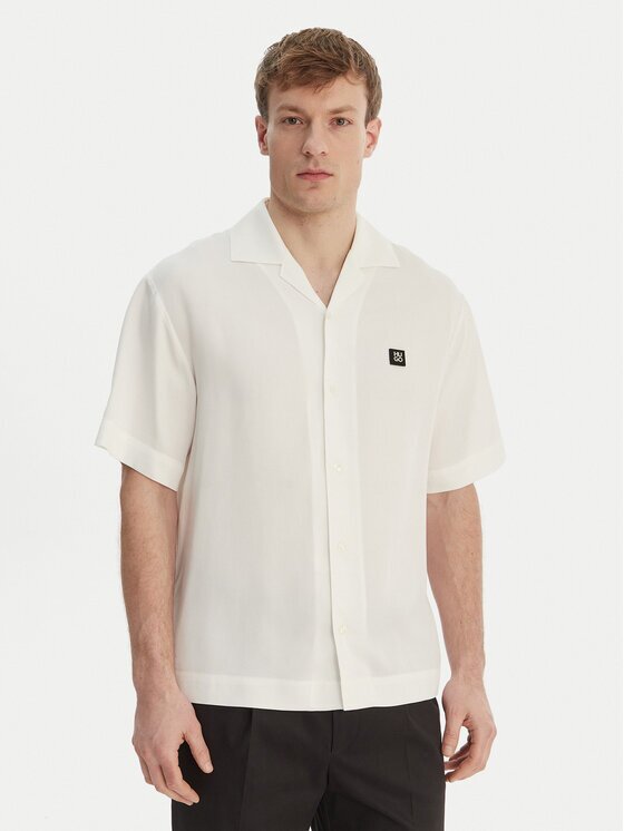 HUGO Риза Espino 50560593 Екрю Oversize