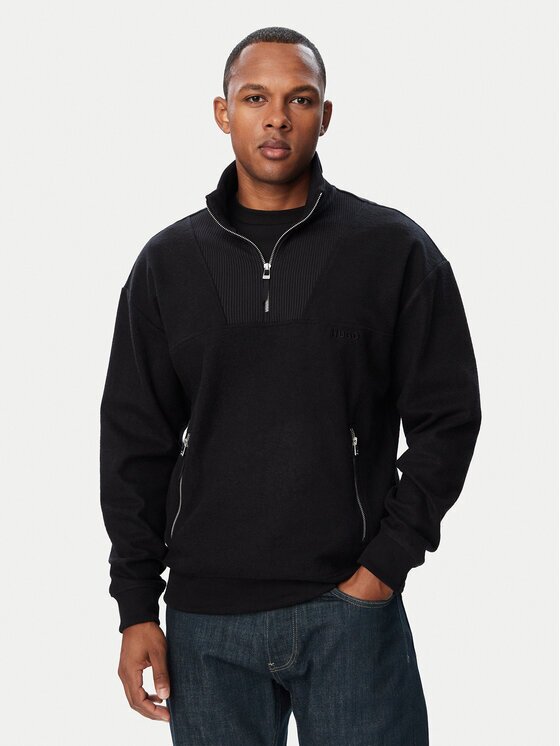HUGO Суитшърт Derenzip Half Zip 50568234 Regular Fit