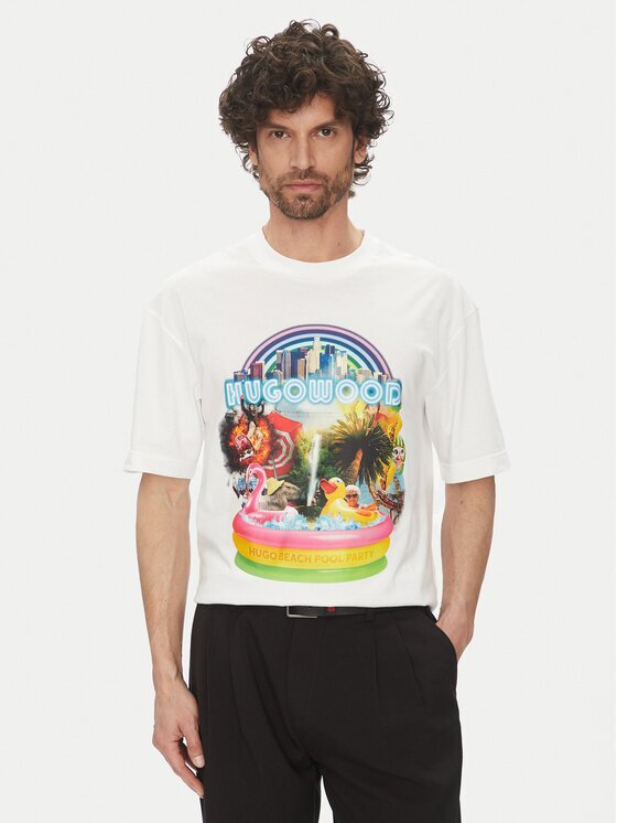 HUGO Тишърт Duwood 50538512 Relaxed Fit