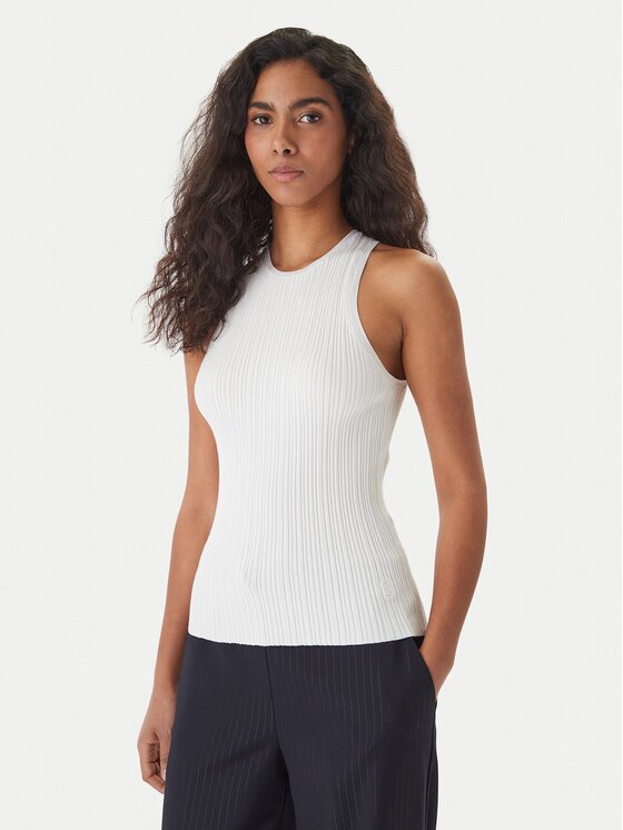 HUGO топ Sarepla 50539890 Екрю Slim Fit