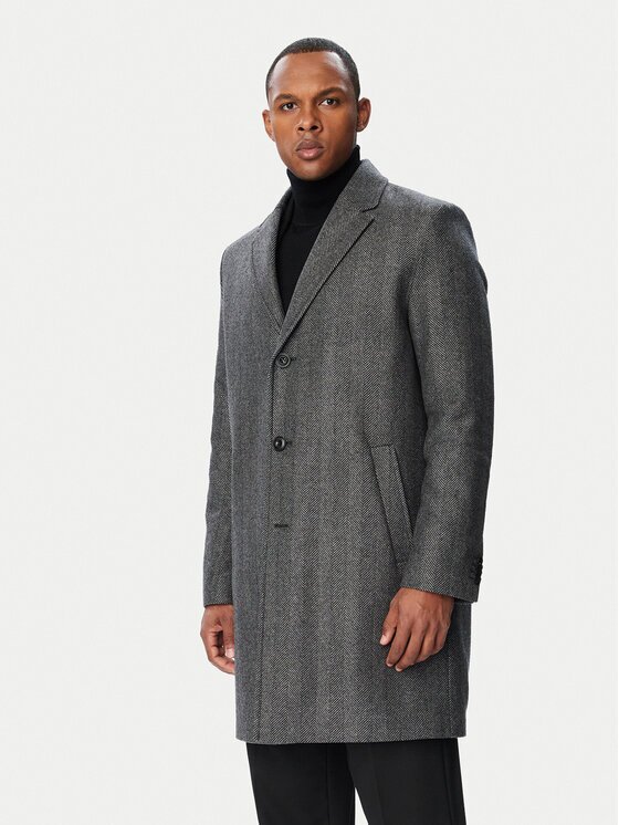 HUGO Вълнено палто 50569209 Regular Fit