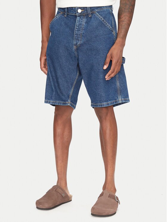 Jack & Jones Дънкови шорти Alex 12273238 Baggy Fit