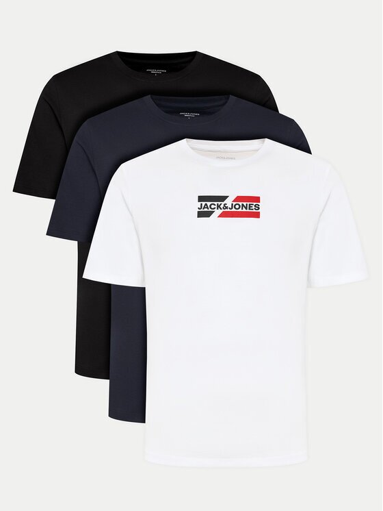 Jack & Jones Комплект тениски JJecorp Graphic Tee 12277755 Regular Fit