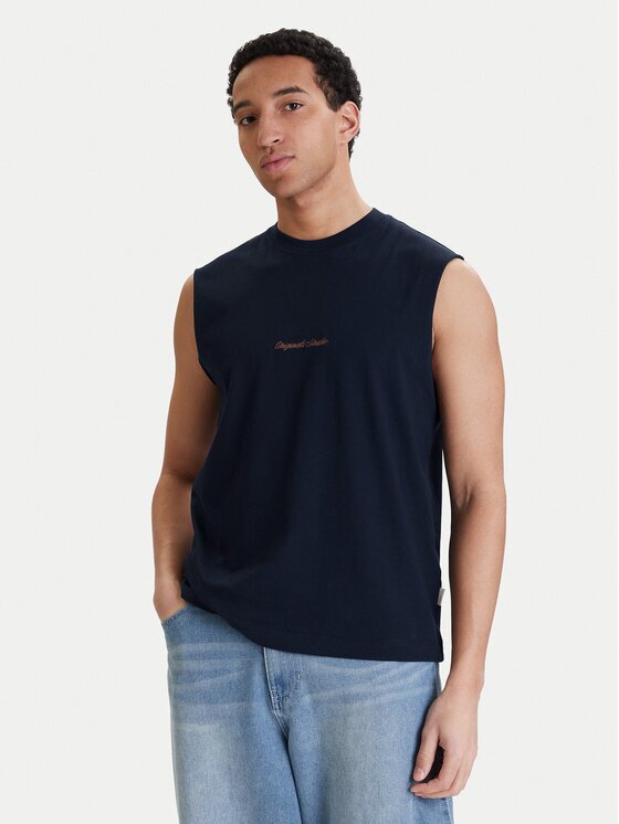 Jack & Jones Мъжки топ Norrebro Emb 12292009 Екрю Regular Fit