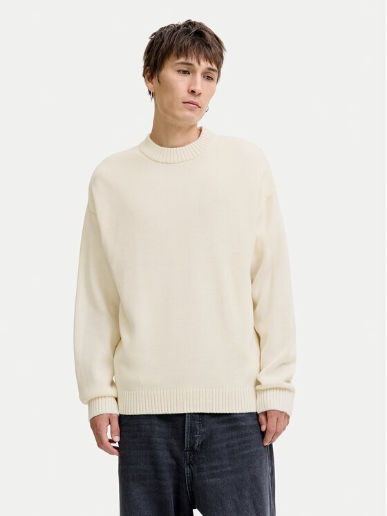 Jack & Jones Пуловер Urban 12278942 Екрю Relaxed Fit