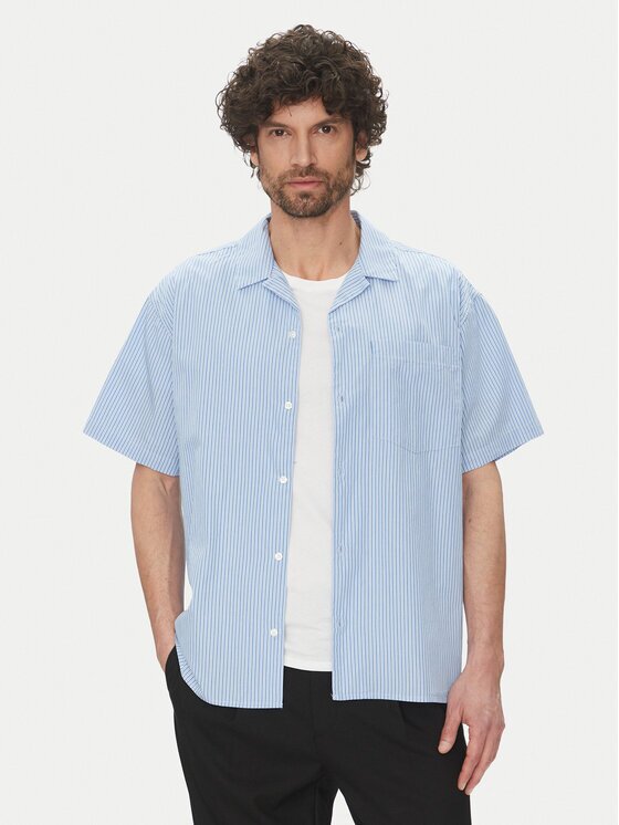 Jack & Jones Риза Cody 12269801 Светлосиньо Relaxed Fit