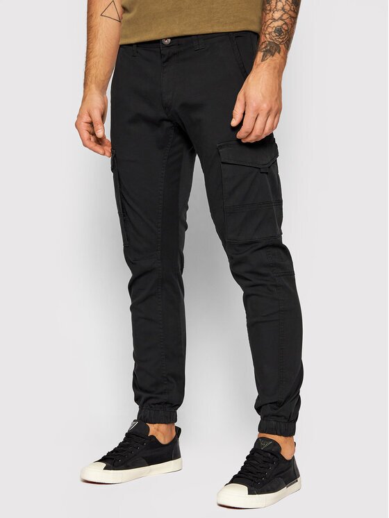 Jack & Jones Текстилни панталони Paul 12139912 Tapered Fit