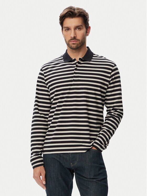 Jack & Jones Тениска с яка и копчета 12295163 Regular Fit
