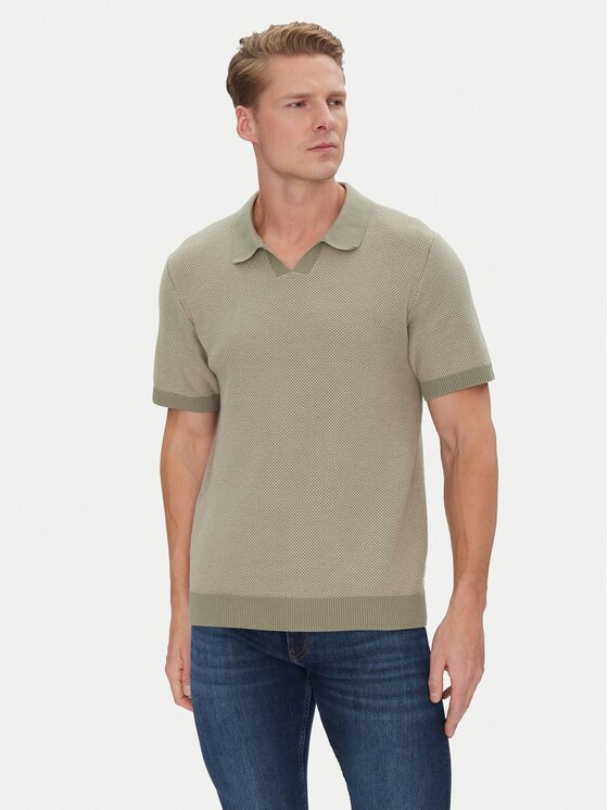Jack & Jones Тениска с яка и копчета Ceaston 12273012 Regular Fit