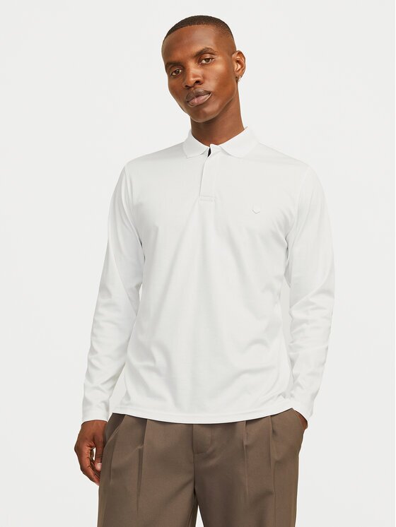 Jack & Jones Тениска с яка и копчета Crodney 12259645 Regular Fit