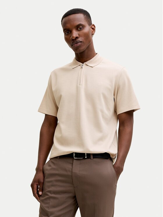 Jack & Jones Тениска с яка и копчета Rblaethan 12292992 Regular Fit