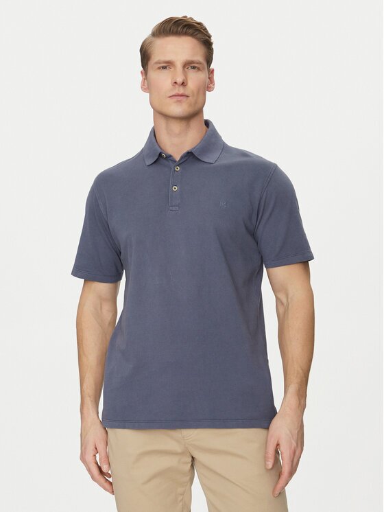 Jack & Jones Тениска с яка и копчета William 12257315 Regular Fit