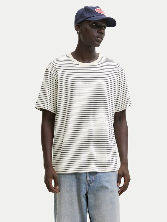 Jack & Jones Тишърт Dover 12288015 Екрю Relaxed Fit
