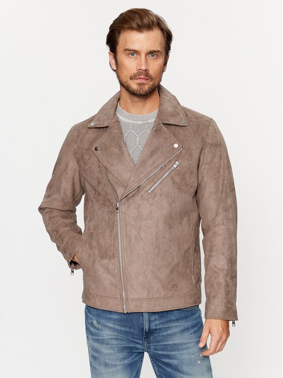 Jack & Jones Яке от имитация на кожа 12236853 Regular Fit