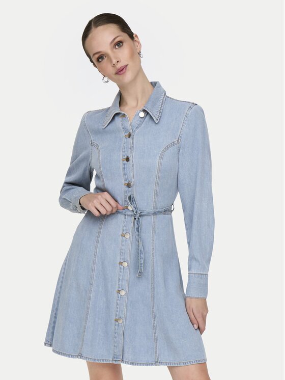 JDY Дънкова рокля Kamma 15338892 Светлосиньо Standard Fit
