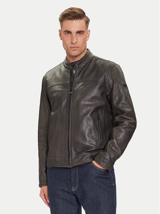 Joop! Кожено яке Cleary 80000863 Regular Fit