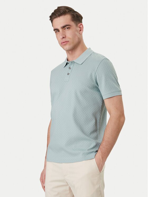 Joop! Тениска с яка и копчета Roni 10100056 30100501 Regular Fit