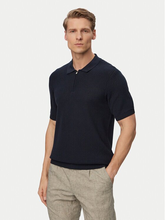 Joop! Тениска с яка и копчета Vascor 30101508 Regular Fit