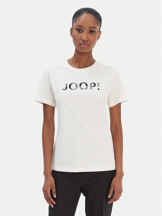 Joop! Тишърт Tanna 30100842 Екрю Regular Fit