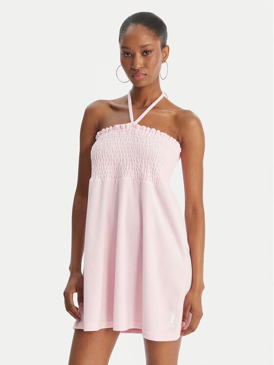 Juicy Couture Лятна рокля Smocked Terry JCGED126007 Regular Fit