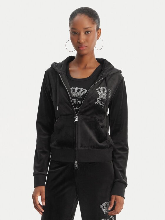 Juicy Couture Суитшърт Gothic Crown JCBAS126805 Slim Fit