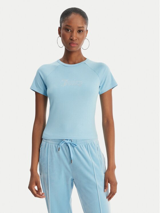 Juicy Couture Тишърт Baby JCWCT126317 Slim Fit