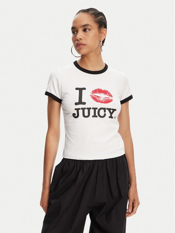 Juicy Couture Тишърт I Kiss JCWCT125318 Slim Fit