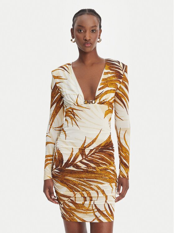 Just Cavalli Коктейлна рокля 80PAO957 J0253 Slim Fit