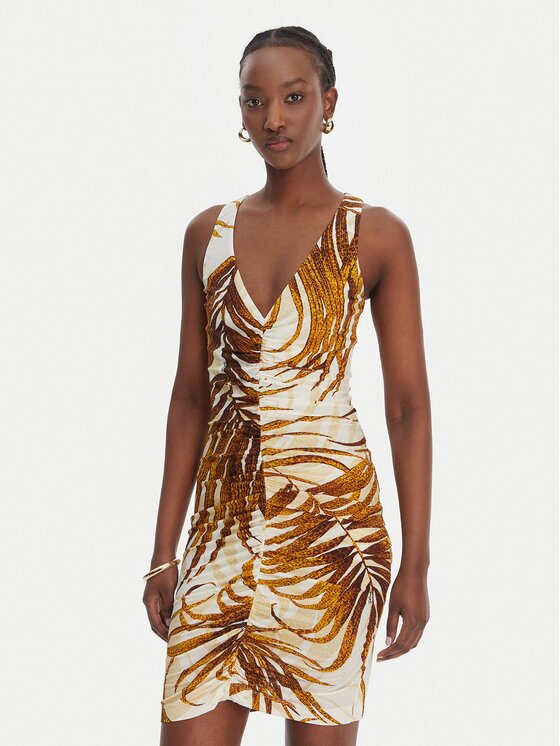 Just Cavalli Коктейлна рокля 80PAO9A7 JS560 Slim Fit