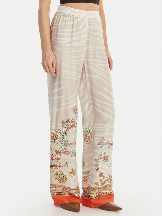 Just Cavalli Текстилни панталони 80PAA1P0 NS844 Regular Fit