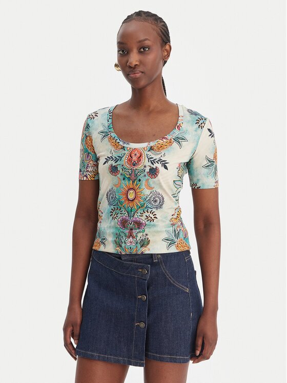 Just Cavalli Тишърт 80PAHE02 CJ112 Slim Fit