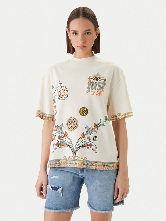 Just Cavalli Тишърт 80PAHE08 CJ118 Regular Fit