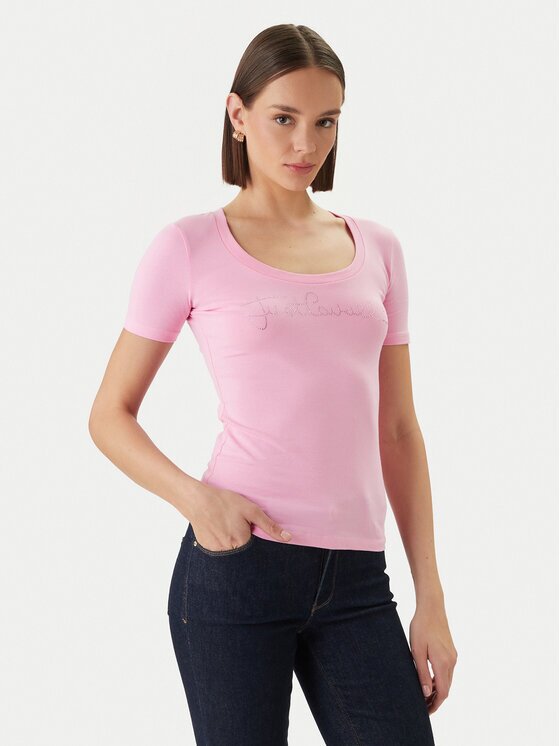 Just Cavalli Тишърт 80PAHE22 CJ112 Slim Fit