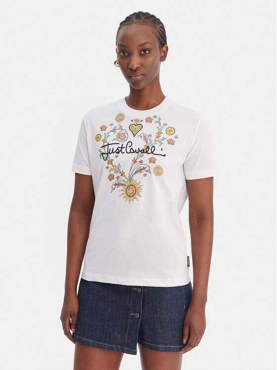 Just Cavalli Тишърт 80PAHT28 CJ500 Regular Fit
