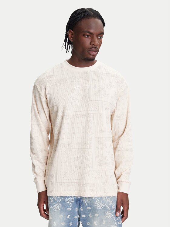 Karl Kani Суитшърт Signature Paisley Waffle PD00005328 Regular Fit