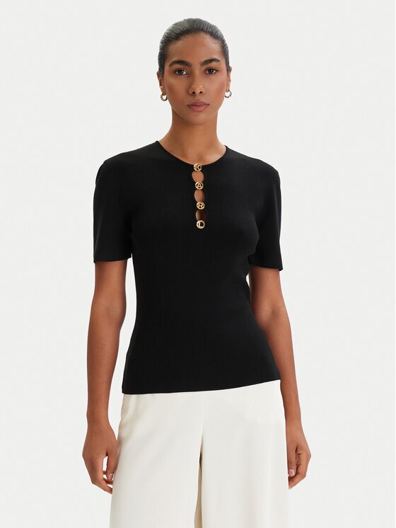 Karl Lagerfeld Блуза B1W18014 Екрю Slim Fit