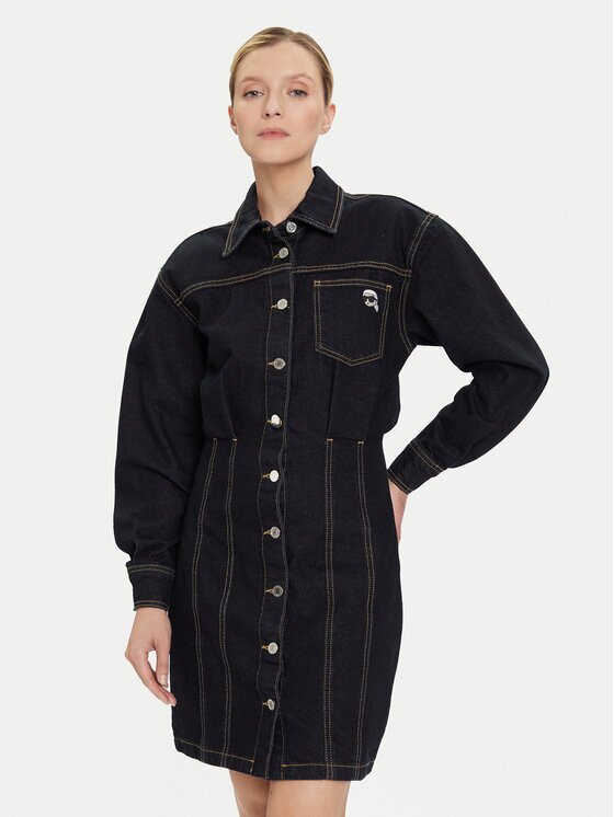 Karl Lagerfeld Дънкова рокля A4W13019 Relaxed Fit