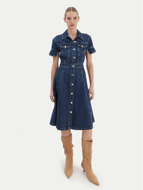 Karl Lagerfeld Дънкова рокля B1W13037 Regular Fit