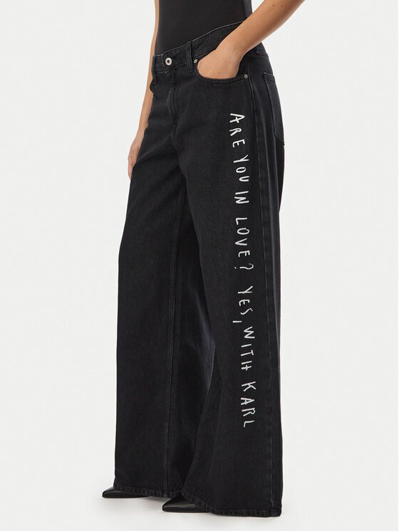 Karl Lagerfeld Jeans Дънки B4W10111 Wide Leg