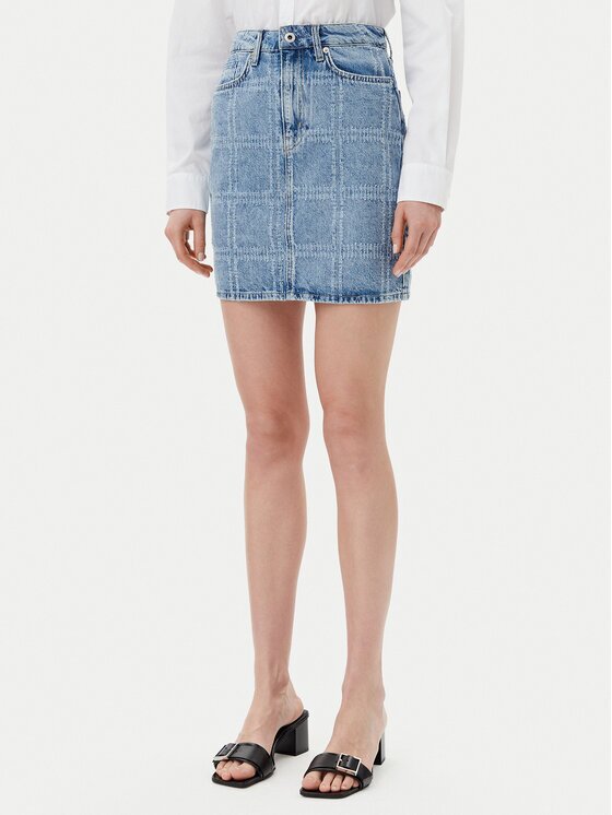 Karl Lagerfeld Jeans Дънкова пола A2W12013 Regular Fit
