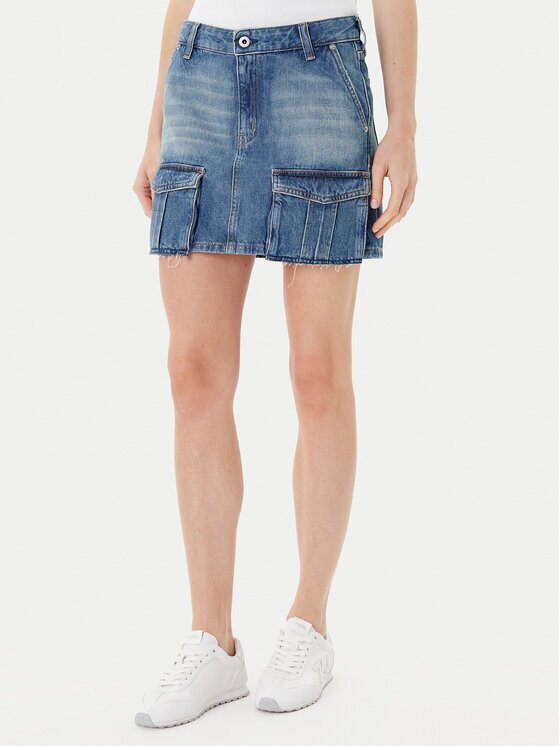 Karl Lagerfeld Jeans Дънкова пола A3W12008 Regular Fit