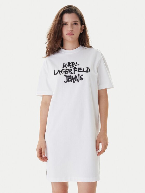 Karl Lagerfeld Jeans Ежедневна рокля B1W13043 Regular Fit