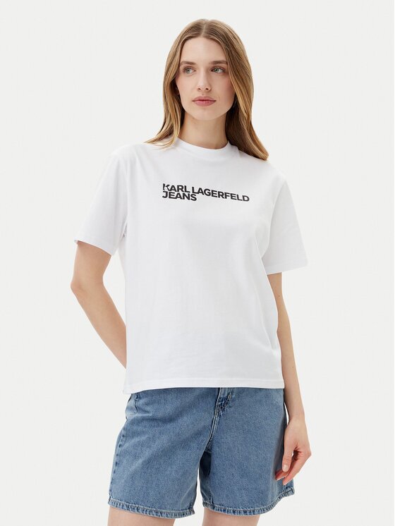 Karl Lagerfeld Jeans Тишърт A1W17005 Relaxed Fit